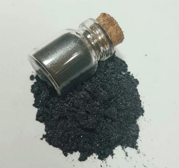 №5 Mini-mineral pigment hematite black Bustan Budur, 2 ml